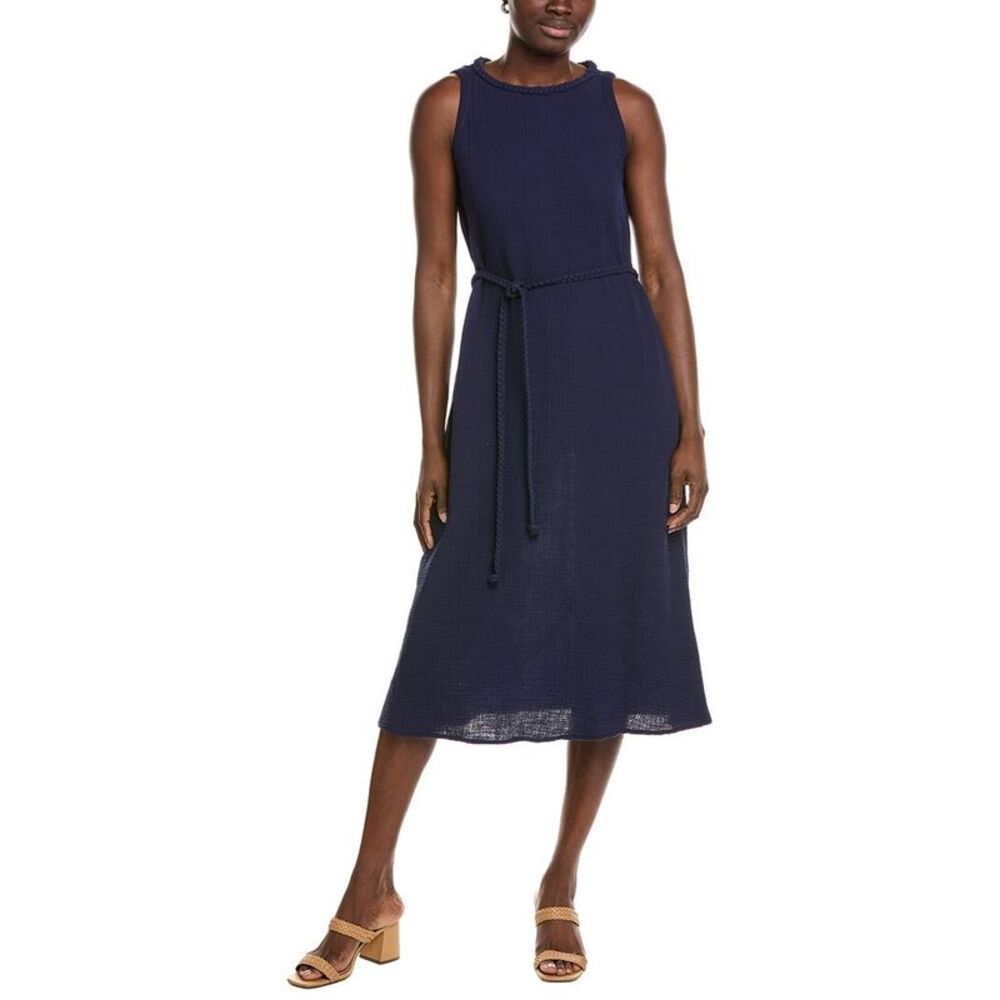 Jones New York Womens Sleeveless Midi Dress, Blue